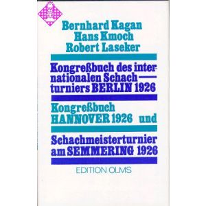 Kongreßbuch Int. Schachtur. Berlin 1926, Kongreßbu