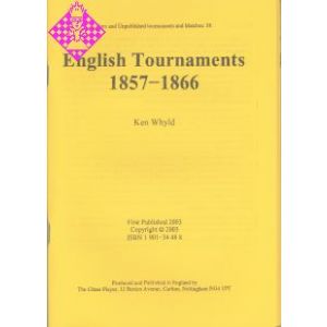English Tournaments 1857 - 1866