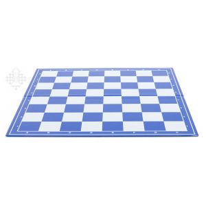 Schachplan, klappbar, blau/weiß