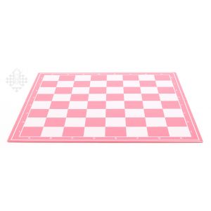 Schachplan, klappbar, pink/weiß