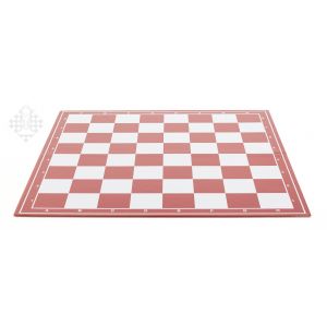 Schachplan, klappbar, rot/weiß
