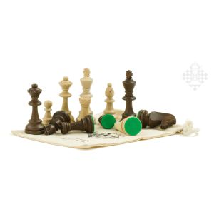 Schachfiguren Nr. 6, im Baumwollbeutel