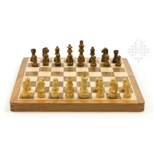 Schachkassette, klappbar, 17,6 x 34,8 cm