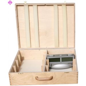 Koffer, Holz, für 8 x Schach Timer Silver