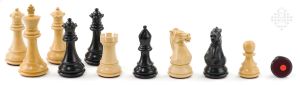 Chessmen Ebony, weighted