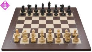 USB e-board rosewood / chessmen Classic