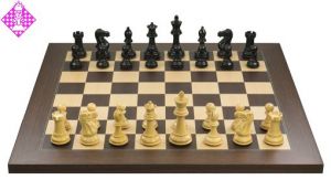 USB e-board rosewood / chessmen Ebony