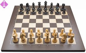 Wireless e-board Wenge / chessmen FIDE