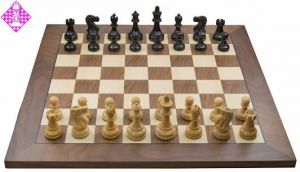 Wireless e-board walnut / chessmen Classic