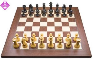 Wireless e-board rosewood / chessmen FIDE