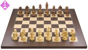 Wireless e-board rosewood / chessmen Timeless