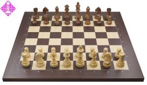 Wireless e-board rosewood / chessmen Timeless