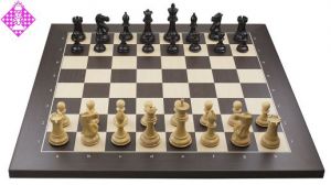 Wireless e-board Wenge / chessmen Ebony