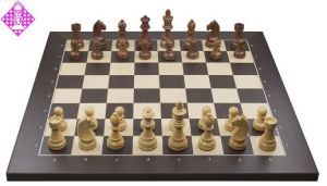 Wireless e-board Wenge / chessmen Timeless