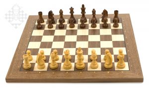 Wireless e-board walnut / chessmen Timeless