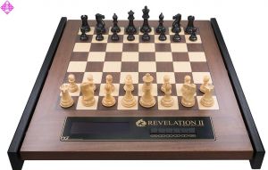 Revelation II / chessmen Ebony, extra weighted