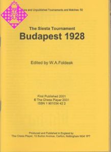 Budapest 1928 - The Siesta Tournament