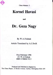 Kornel Havasi and Dr. Geza Nagy