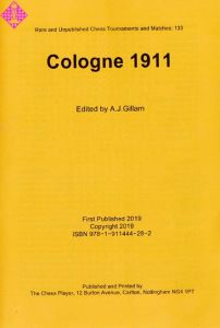 Cologne 1911 - 50th Anniversary Tournament