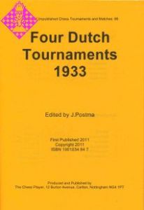 Dutch Tournaments (4) 1933