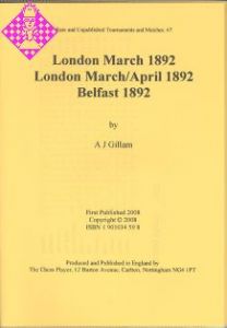 London March 1892, London March/April 1892
