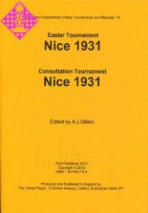 Nice 1931 - Easter & Consultation Tournament
