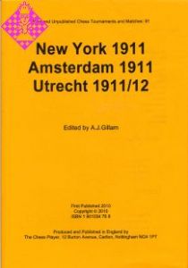 New York 1911, Amsterdam 1911, Utrecht 1911/12