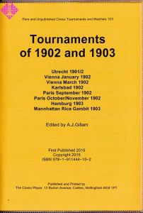 Tournaments of 1902 and 1903