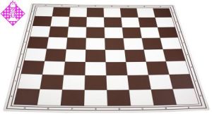 Chessboard, foldable, brown/white