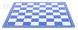 Chessboard, foldable, blue/white