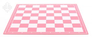 Chessboard, foldable, pink/white