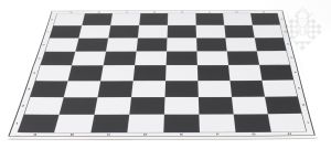 Chessboard, foldable, black/white