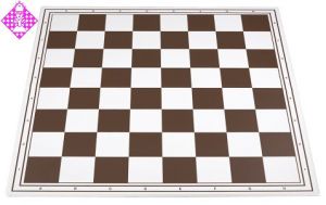 Chessboard, foldable, brown/white