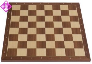 Chessboard Mahogany Std., sq 50 mm