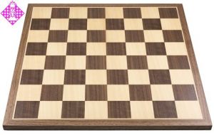 Chessboard Walnut Standard, sq 50 mm