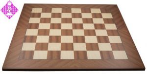 Chessboard Mahogany diagonal, sq 50 mm