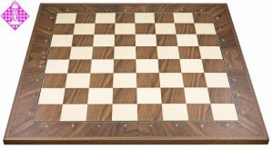 Chessboard Walnut diagonal, sq 50 mm