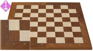 Chessboard Teak diagonal, sq 50 mm