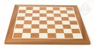 Chessboard mahogany/maple, 40 mm squ.