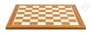 Chessboard mahogany/maple, field square 50 mm