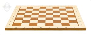 Chessboard mahogany/maple, field square 50 mm