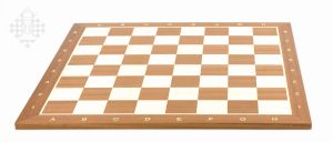 Chessboard mahogany/maple, field square 58 mm