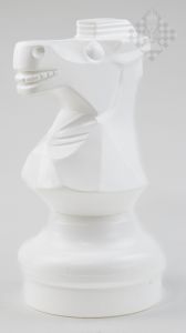 Ersatzfigur weißer Springer, 48 cm