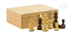 Chessmen boxwood brown/natural