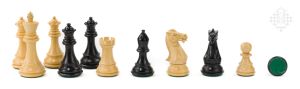Chessmen Ultimate, boxwood/ebonized