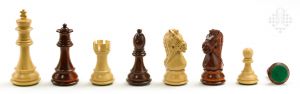 Chessmen Kings Bridal, boxwood/padauk