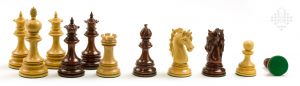 Chessmen Andalusion, boxwood/padauk