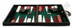 Backgammon in Turniergröße 54x32x6 cm