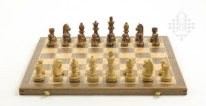 chess set, inlay, 45 mm squares