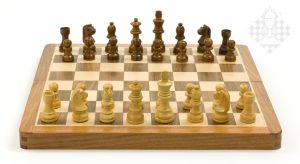 Chess set, folding, 17,6 x 34,8 cm